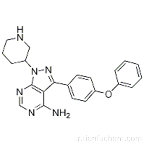 3- (4-Fenoksi-fenil) -1-piperidin-3-il-1 H-pirazolo [3,4-d] pirimidin-4-illamin CAS 1022150-12-4